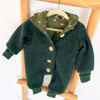 Walkoverall, Winteroverall Grün/Bärchen