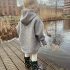 Walkjacke Oversized grau leo