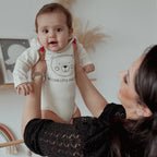 Babybody Bärchen aus Biobaumwolle mit Wunschnamen