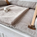 Wickeltischauflage Cord Beige