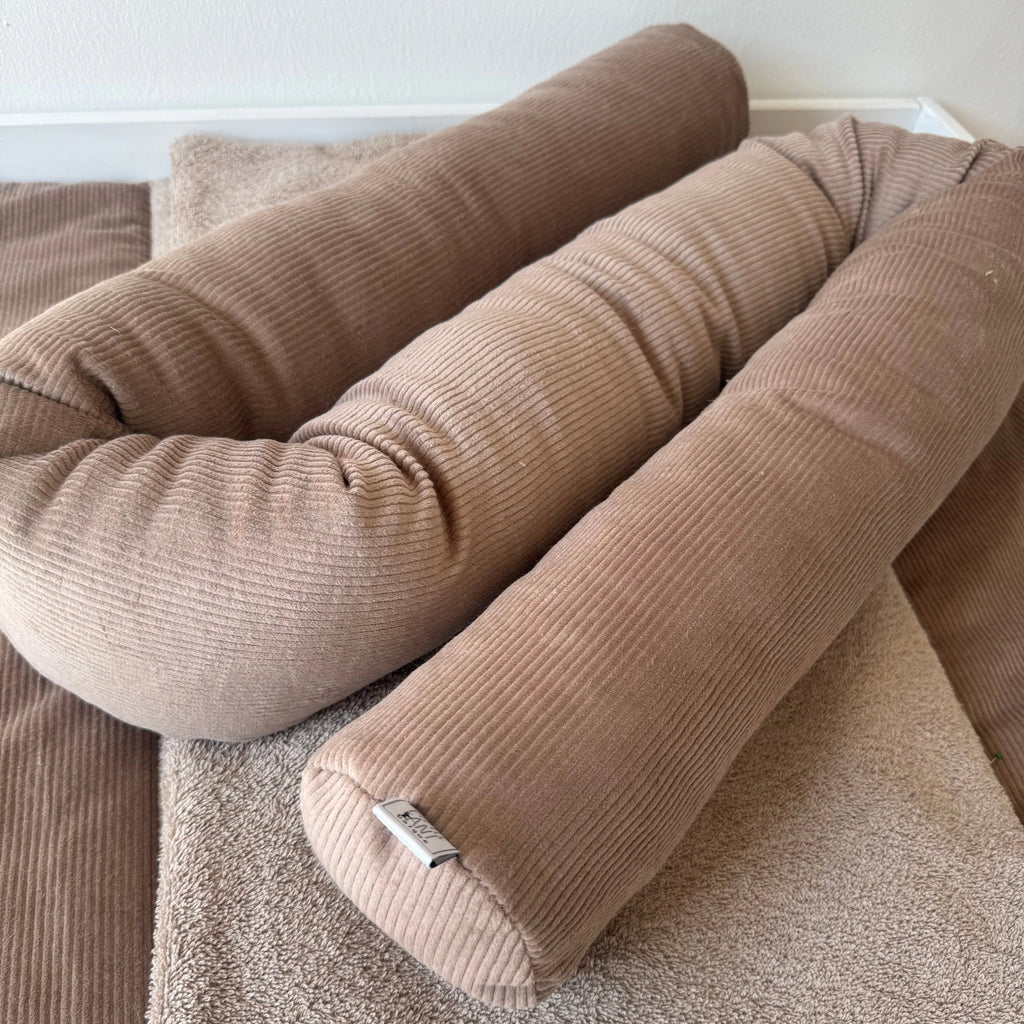 Bettschlange, Wickeltischumrandung Cord taupe