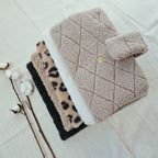 Wickeltasche Windeltasche Teddyfell beige