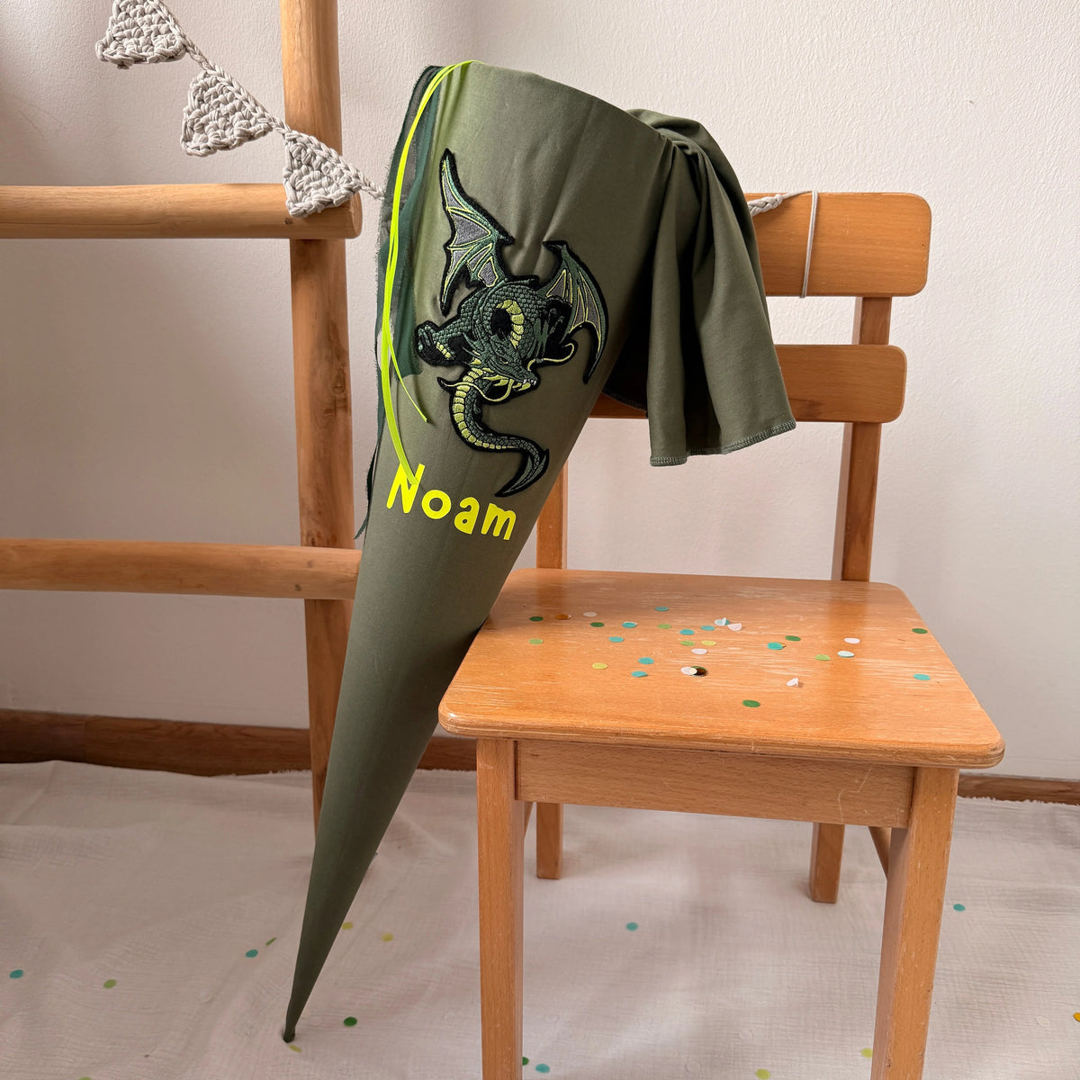 SCHULTÜTE DRACHE GRÜN