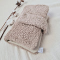 Wickeltasche Windeltasche Teddyfell beige