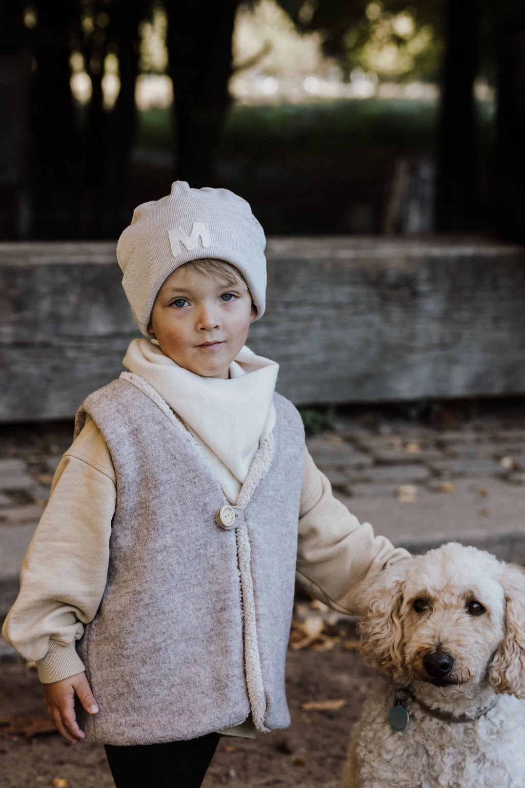 Walkweste mit Teddyfell