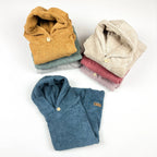 Poncho Badeponcho Frottee blau