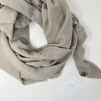 Halstuch, Spucktuch, Schnuffeltuch Musselin beige