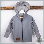 Jacke Softshelljacke Kinderjacke grau
