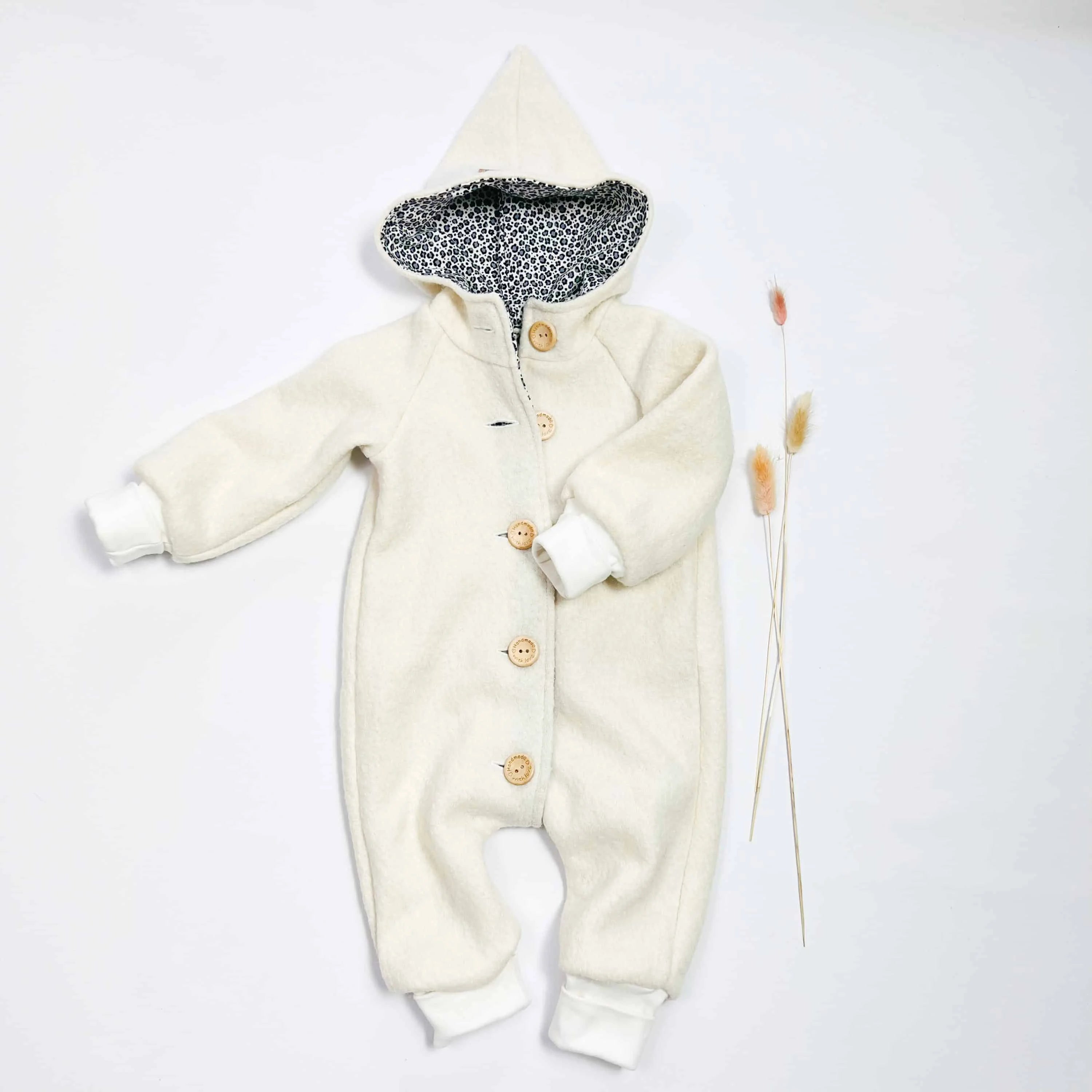 Walkoverall, Winteroverall creme/ innen leo