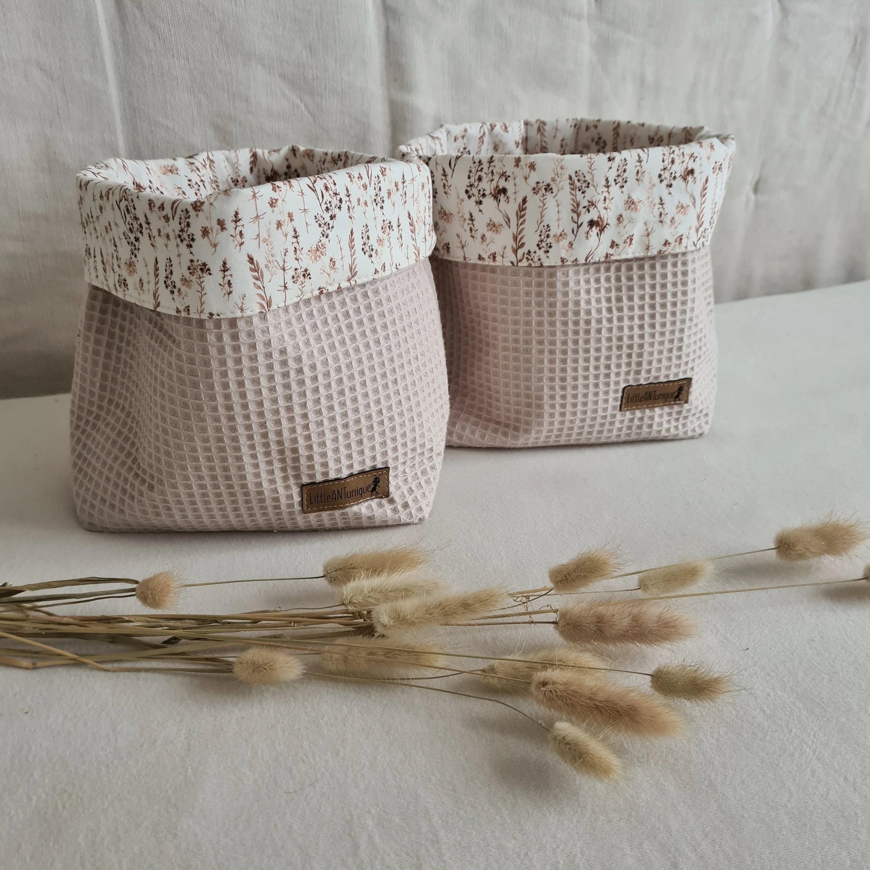 Utensilo Drygras mit Waffelpiqué beige