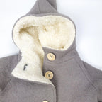 Walkoverall, Winteroverall taupe/ innen mit kuscheligem Teddystoff