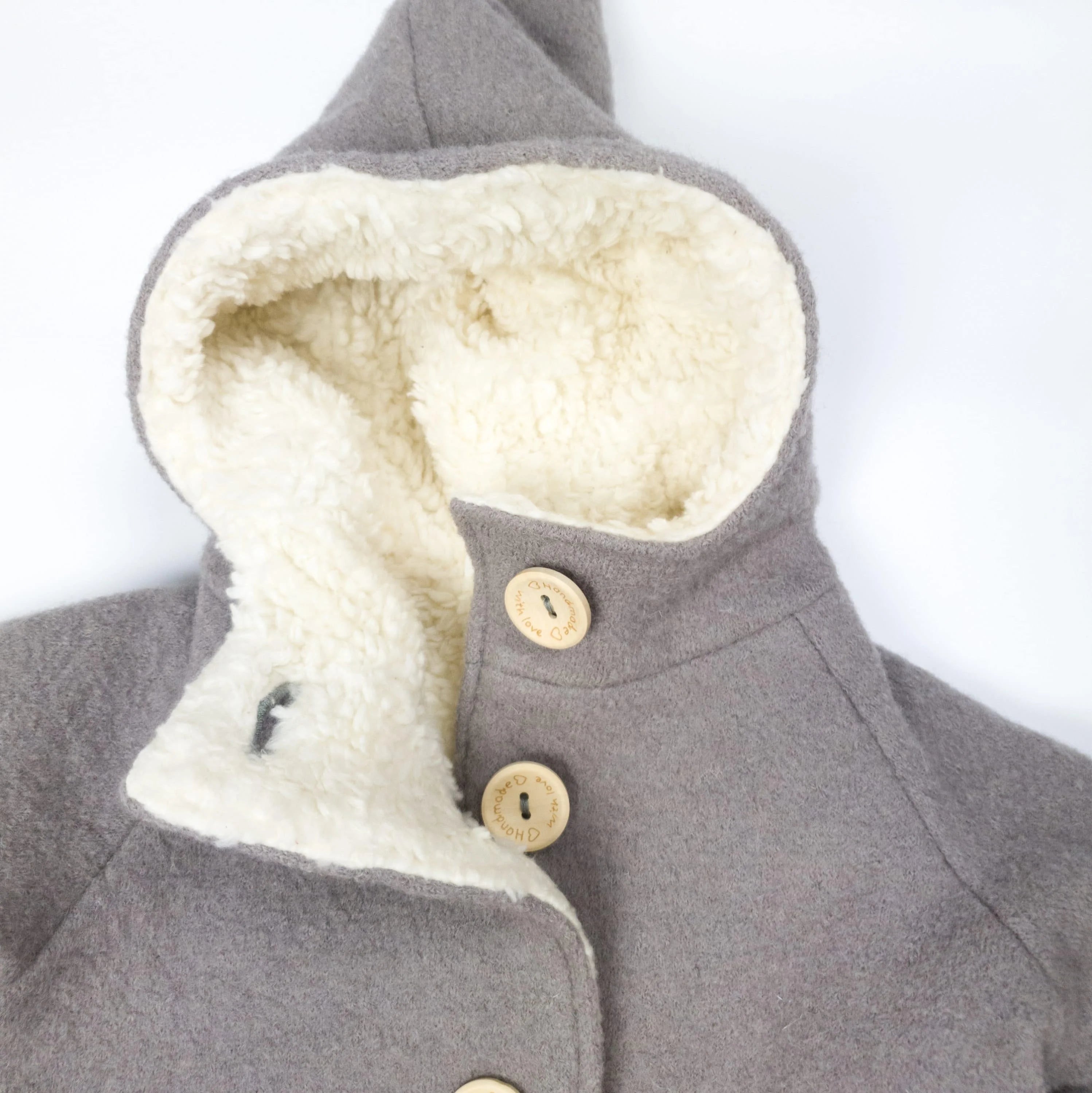 Walkoverall, Winteroverall taupe/ innen mit kuscheligem Teddystoff