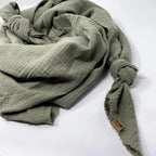 Halstuch, Spucktuch, Schnuffeltuch Musselin oliv