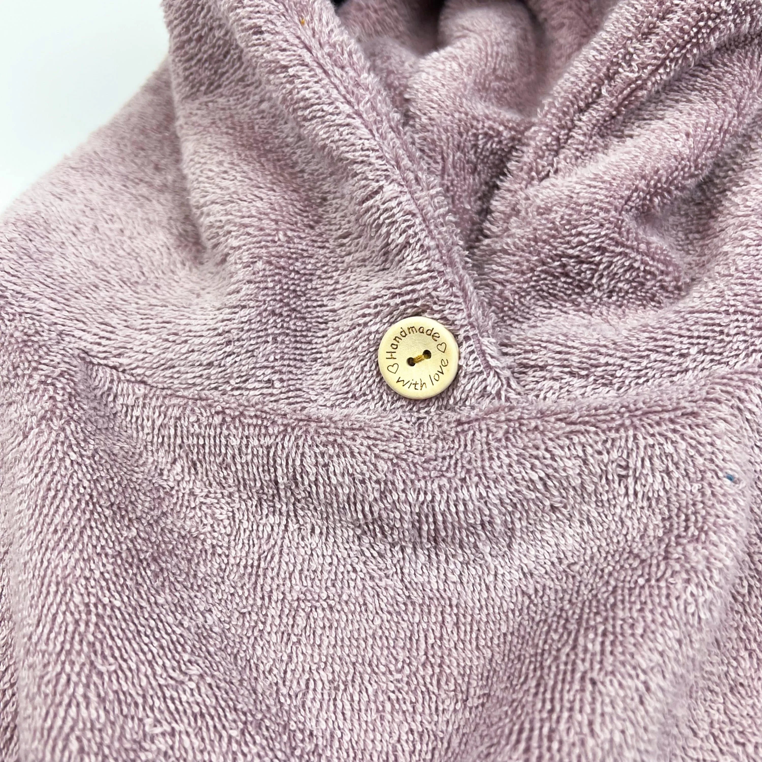 Poncho Badeponcho Frottee rosa