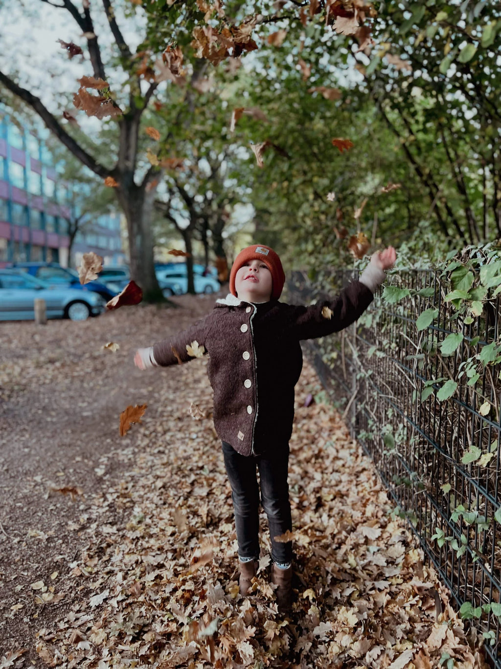 Walkjacke, Wintermantel braun/ innen mit kuscheligem Teddystoff