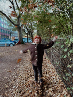Walkjacke, Wintermantel braun/ innen mit kuscheligem Teddystoff