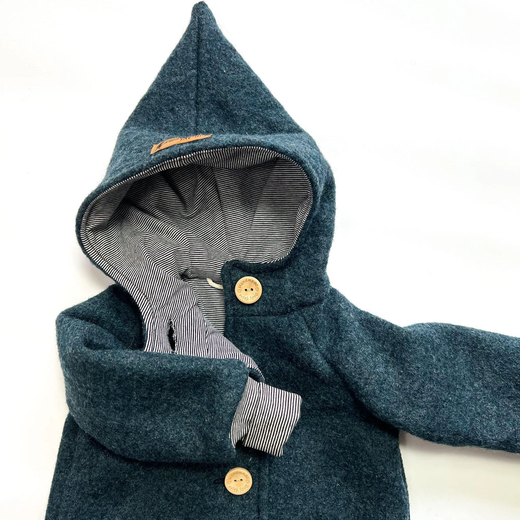 Walkoverall, Winteroverall Indigoblau / innen gestreift
