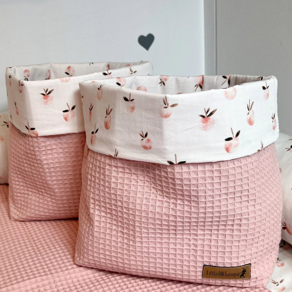 Utensilo Pfirsiche Waffelpiqué rosa