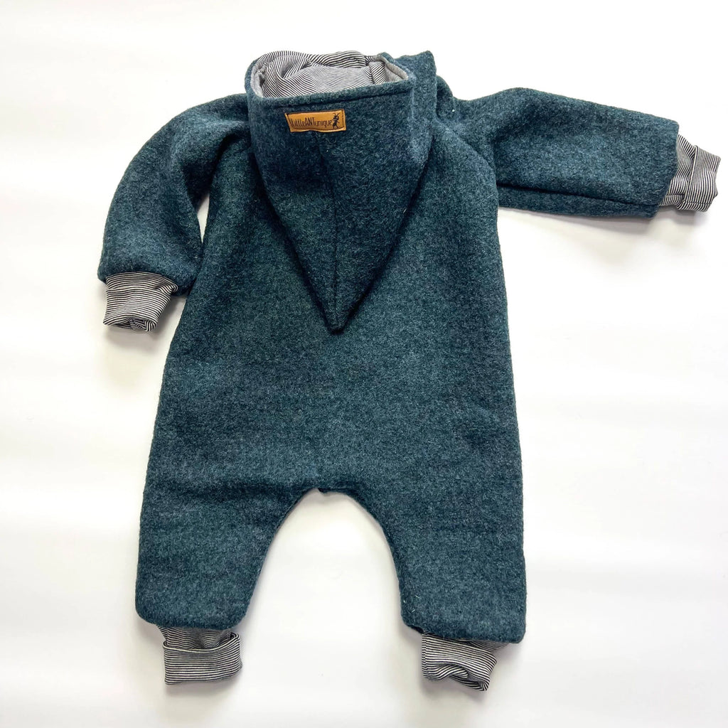 Walkoverall, Winteroverall Indigoblau / innen gestreift