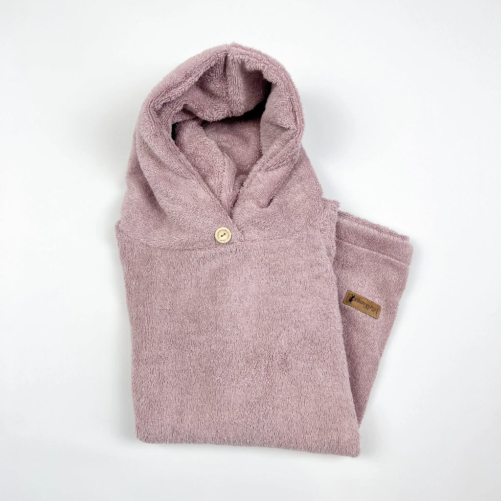 Poncho Badeponcho Frottee rosa