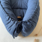Nestchen aus Leinen in blau