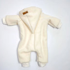 Walkoverall, Winteroverall in creme mit Teddystoff gefüttert