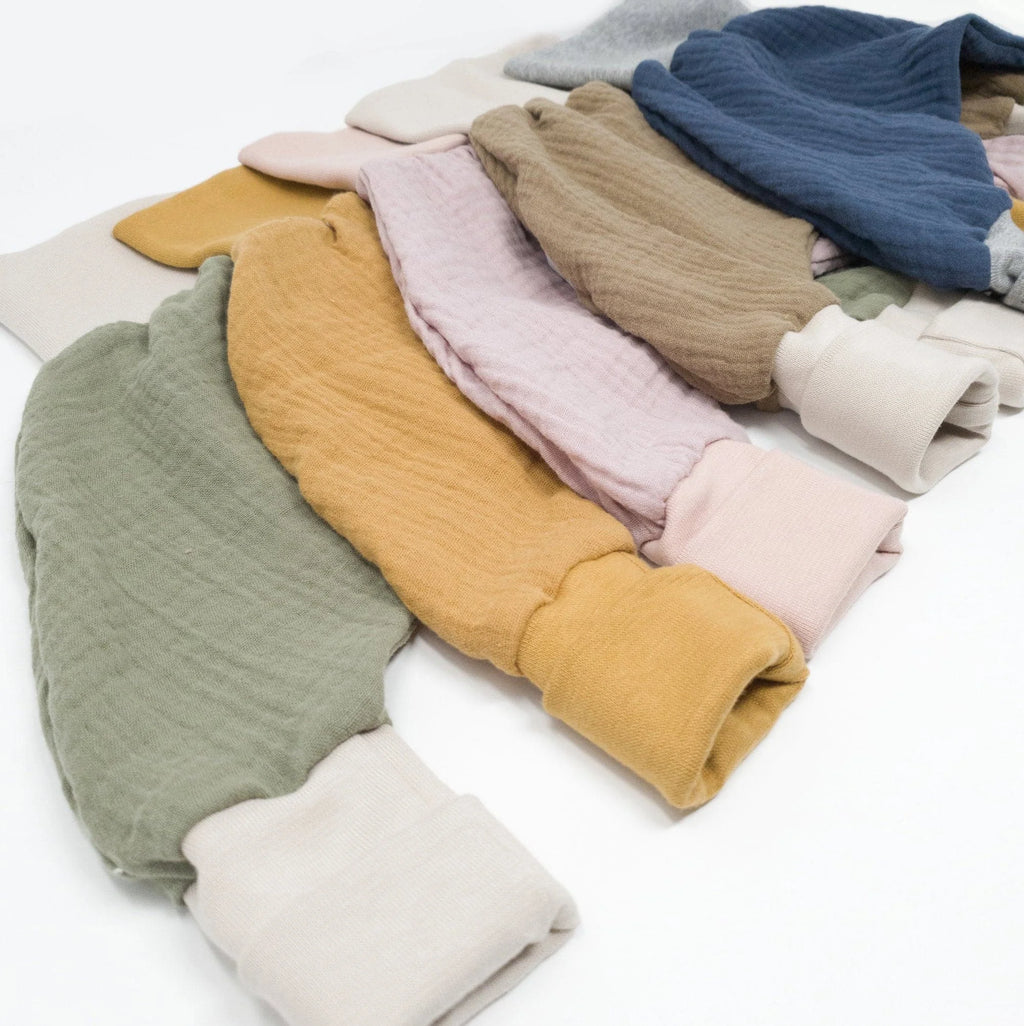 Pumphose Mitwachshose Musselin diverse Farben