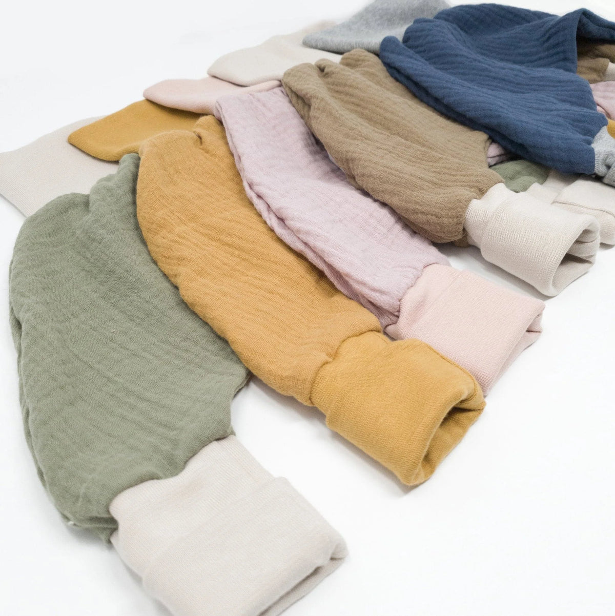 Pumphose Mitwachshose Musselin diverse Farben