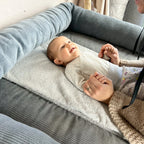 WICKELTISCHAUFLAGE CORD GRAU
