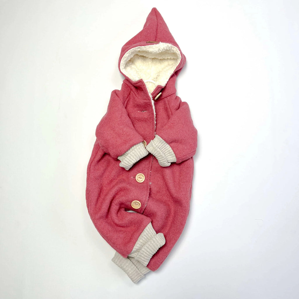 Walkoverall, Winteroverall beere/ innen mit kuscheligem Teddystoff