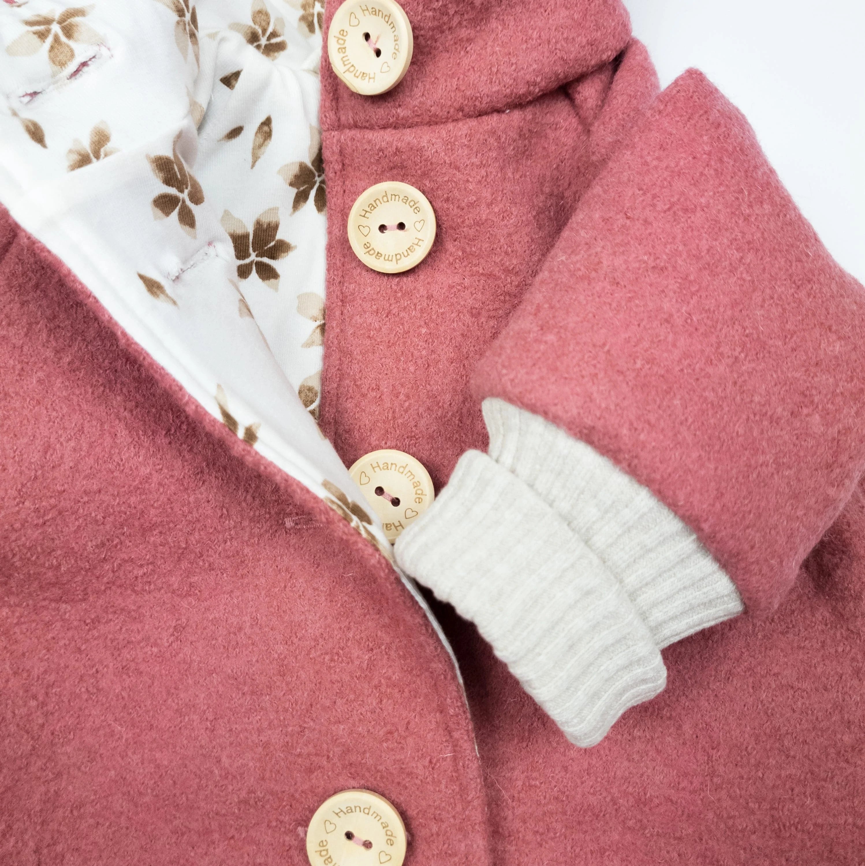 Walkoverall, Winteroverall in Beere/ innen Blumen