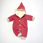 Walkoverall, Winteroverall beere/ innen mit kuscheligem Teddystoff