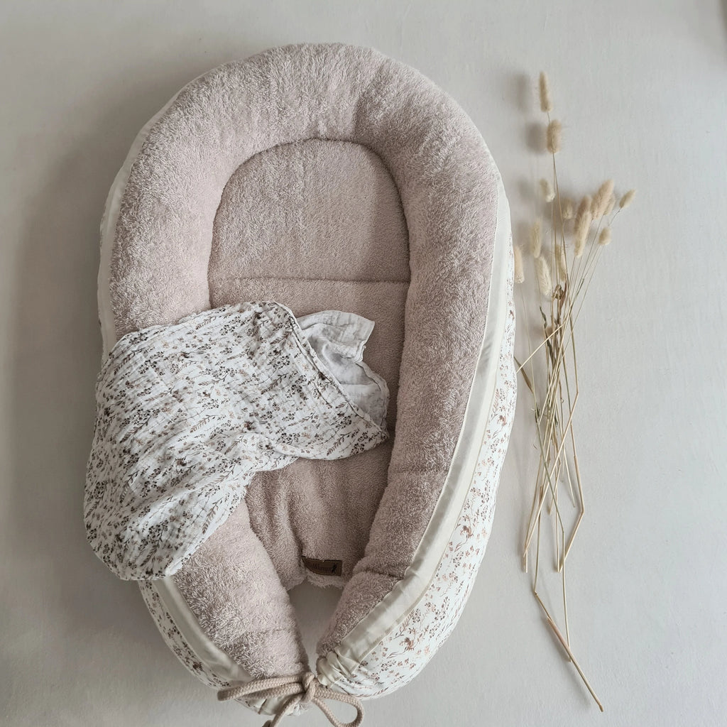 Nestchen Drygras mit Frottee beige