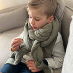 Halstuch, Spucktuch, Schnuffeltuch Musselin oliv