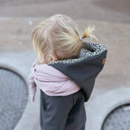 Softshelloverall in anthrazit und innen leo oder gestreift