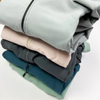 Softshell Overall in mint und innen gestreift