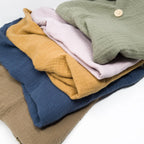 Poncho Badeponcho Musselin oliv