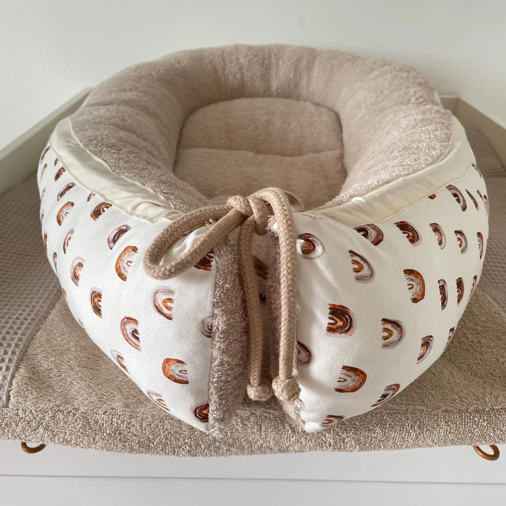Nestchen rainbow mit Frottee beige