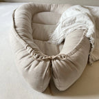 Nestchen aus Leinen in beige