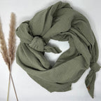 Halstuch, Spucktuch, Schnuffeltuch Musselin oliv