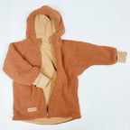 Teddyjacke cognac/Musselin