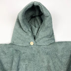 Poncho Badeponcho Frottee altgrün