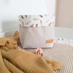 Utensilo Federn mit Waffelpiqué beige