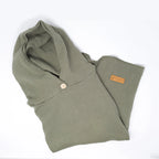 Poncho Badeponcho Musselin oliv