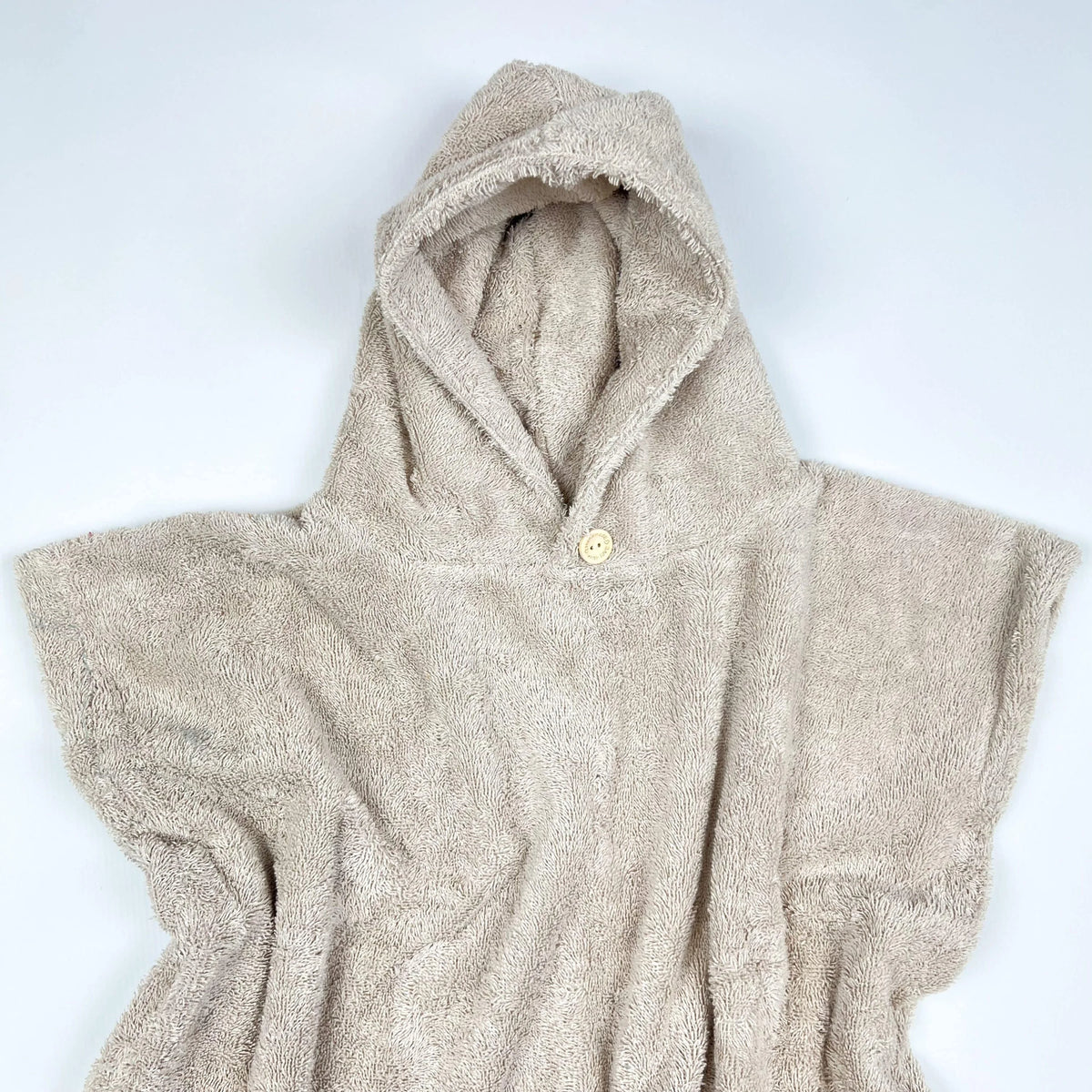 Poncho Badeponcho Frottee beige
