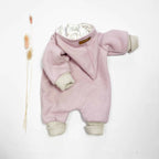 Walkoverall, Winteroverall in rosa/ innen Weidenkätzchen