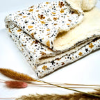 Babydecke,Krabbeldecke,Kinderwagendecke mit kuscheligem Teddystoff