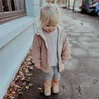 Teddyjacke beige/Musselin