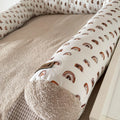 Bettschlange, Wickeltischumrandung rainbow mit Frottee beige