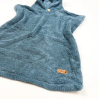 Poncho Badeponcho Frottee blau